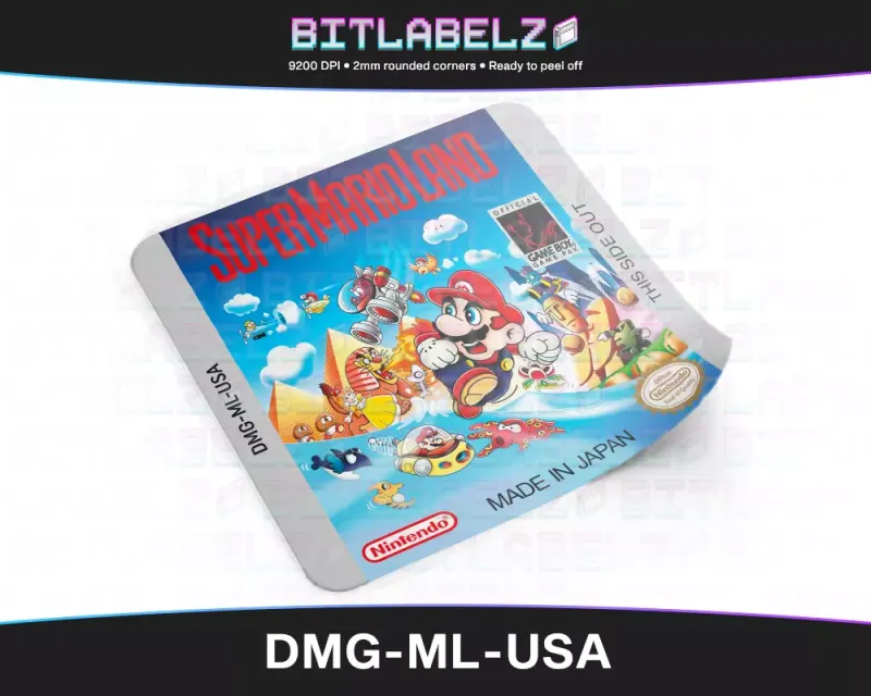 Super Mario Land - Étiquette Game Boy [DMG-ML-USA]