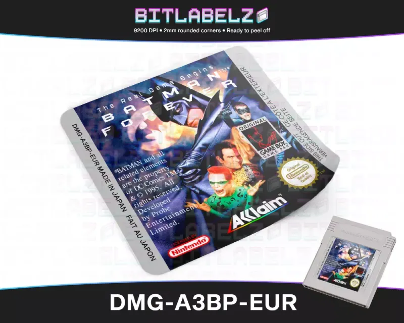 Batman Forever - Étiquette Game Boy [DMG-A3BP-EUR]