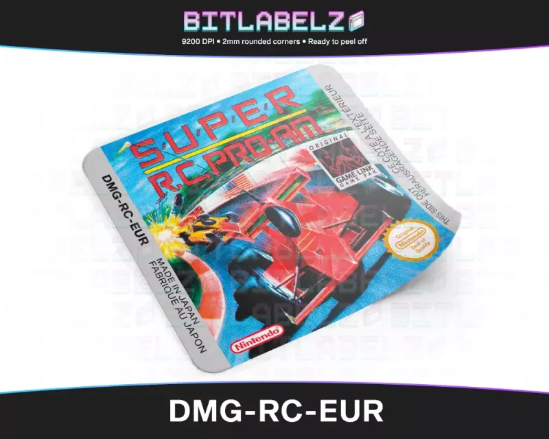 Super R.C. PRO-AM - Etichetta Game Boy [DMG-RC-EUR]