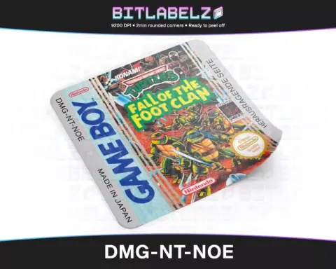 Teenage Mutant Hero Turtles: Fall of the Foot Clan - Étiquette Game Boy [DMG-NT-NOE]