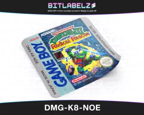 Teenage Mutant Ninja Turtles III: Radical Rescue - Étiquette Game Boy [DMG-K8-NOE]