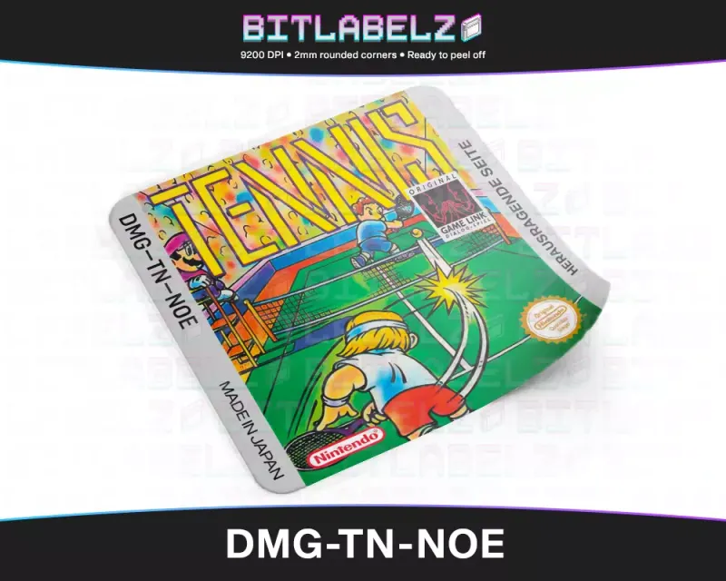 Tennis - Etichetta Game Boy [DMG-TN-NOE]