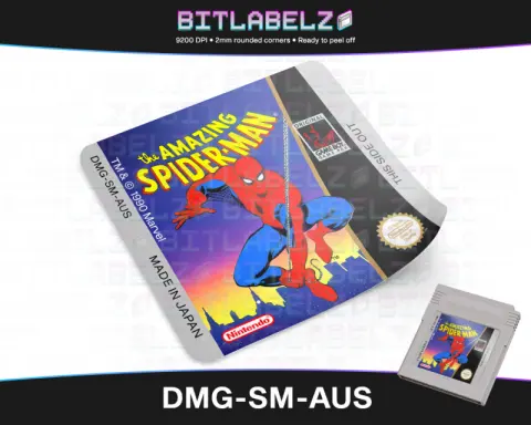 The Amazing Spider-Man - Etichetta Game Boy [DMG-SM-AUS]