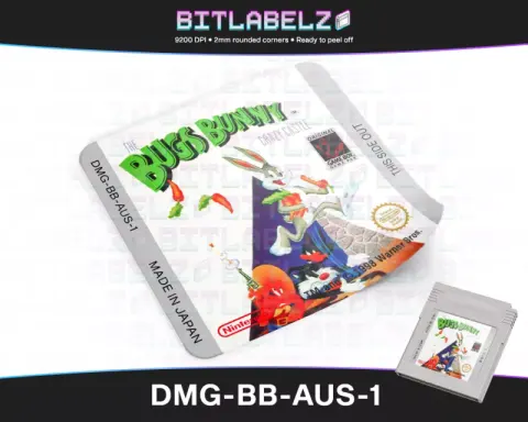 The Bugs Bunny Crazy Castle - Étiquette Game Boy [DMG-BB-AUS-1]