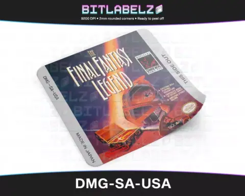 The Final Fantasy Legend - Etichetta Game Boy [DMG-SA-USA]