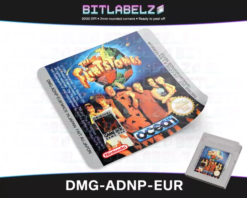 The Flintstones - Etichetta Game Boy [DMG-ADNP-EUR]