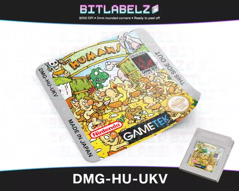The Humans - Étiquette Game Boy [DMG-HU-UKV]