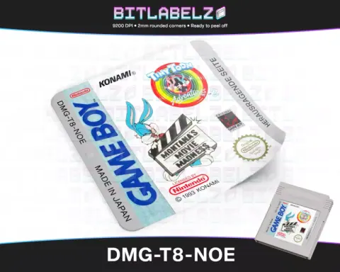 Tiny Toon Adventures 2: Montana's Movie Madness - Étiquette Game Boy [DMG-T8-NOE]