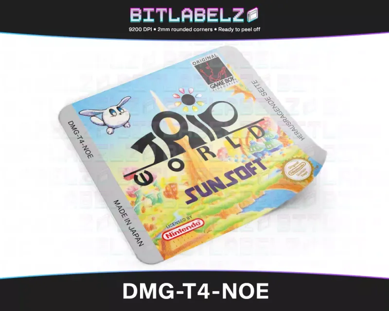 Trip World - Étiquette Game Boy [DMG-T4-NOE]