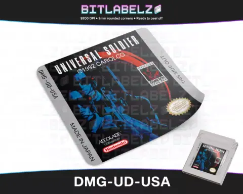 Universal Soldier - Étiquette Game Boy [DMG-UD-USA]