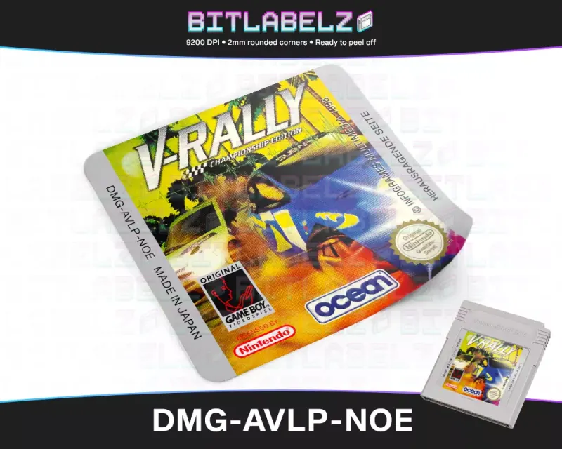 V-Rally: Championship Edition - Etichetta Game Boy [DMG-AVLP-NOE]