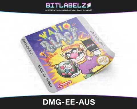 Wario Blast: Featuring Bomberman! - Etichetta Game Boy [DMG-EE-AUS]