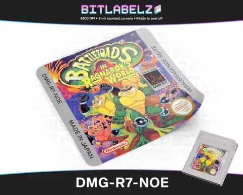 Battletoads in Ragnarok's World - Étiquette Game Boy [DMG-R7-NOE]