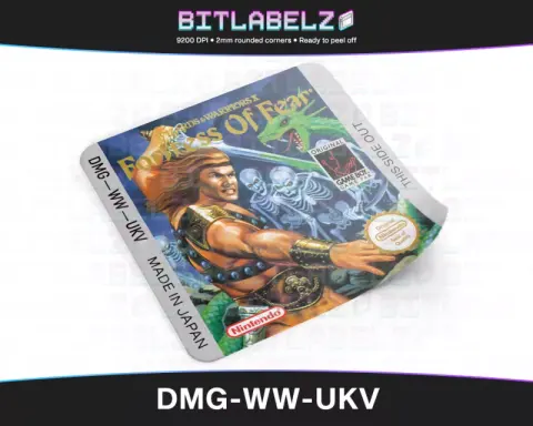 Wizards & Warriors X: The Fortress of Fear - Etichetta Game Boy [DMG-WW-UKV]