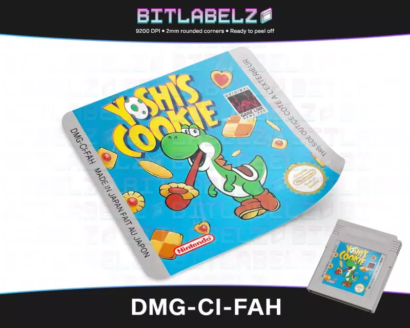 Yoshi's Cookie - Etichetta Game Boy [DMG-CI-FAH]
