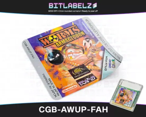Worms Armageddon - Étiquette Game Boy Color [CGB-BWCP-EUR]