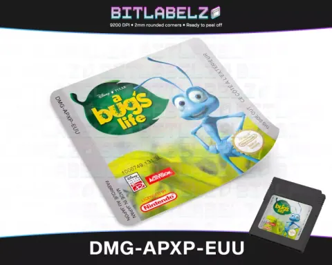 A Bug's Life - Etichetta Game Boy Color [DMG-APXP-EUU]