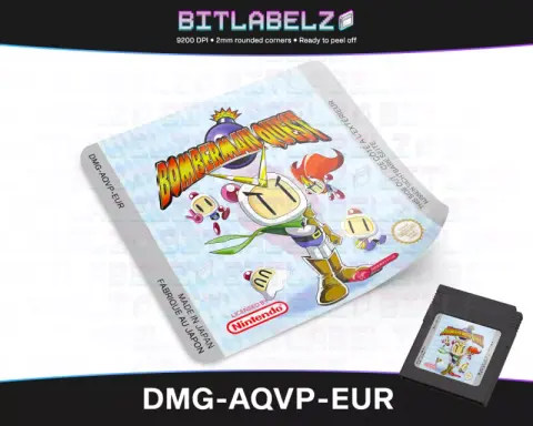 Bomberman Quest - Etichetta Game Boy Color [DMG-AQVP-EUR]
