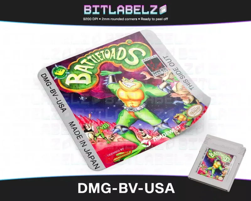 Battletoads - Etichetta Game Boy [DMG-BV-USA]