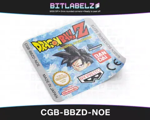 Dragonball Z - Legendäre Superkämpfer - Etichetta Game Boy Color [CGB-BBZD-NOE]