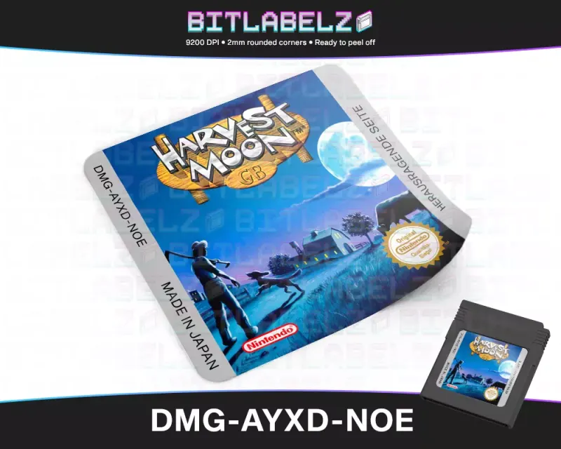 Harvest Moon GB - Etichetta Game Boy Color [DMG-AYDX-NOE]