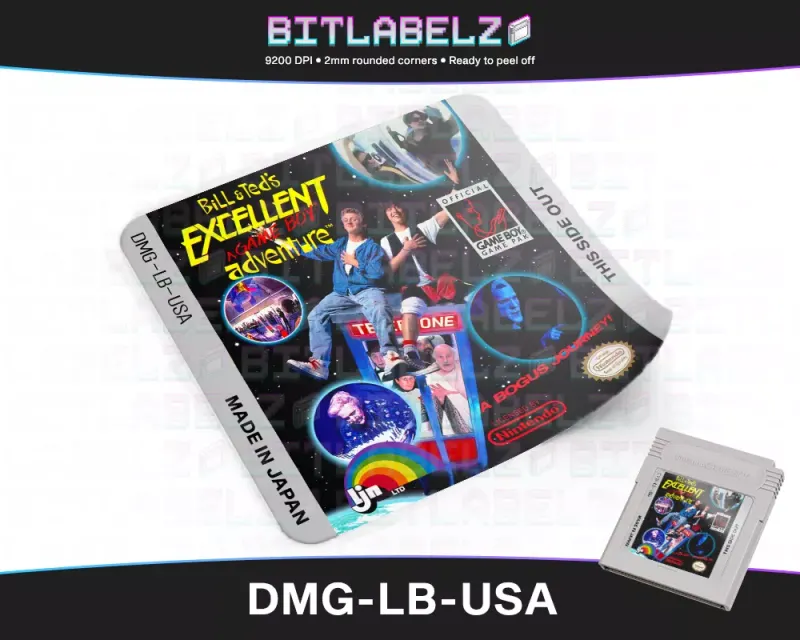 Bill & Ted's Excellent Adventure - Etichetta Game Boy [DMG-LB-USA]