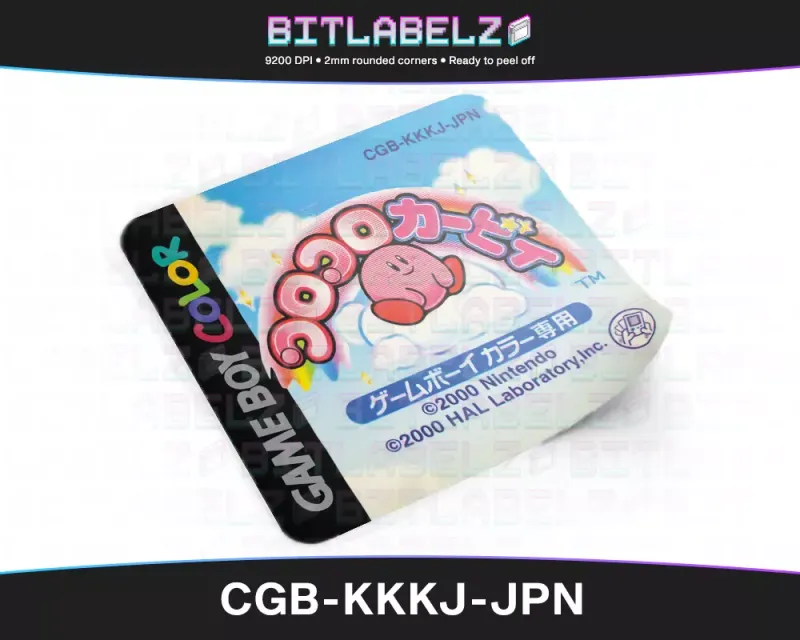 Koro Koro Kirby - Étiquette Game Boy Color [CGB-KKKJ-JPN]