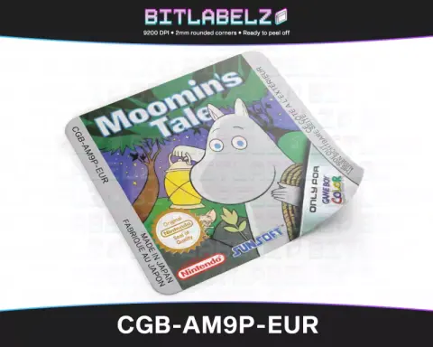 Moomin's Tale - Etichetta Game Boy Color [CGB-AM9P-EUR]