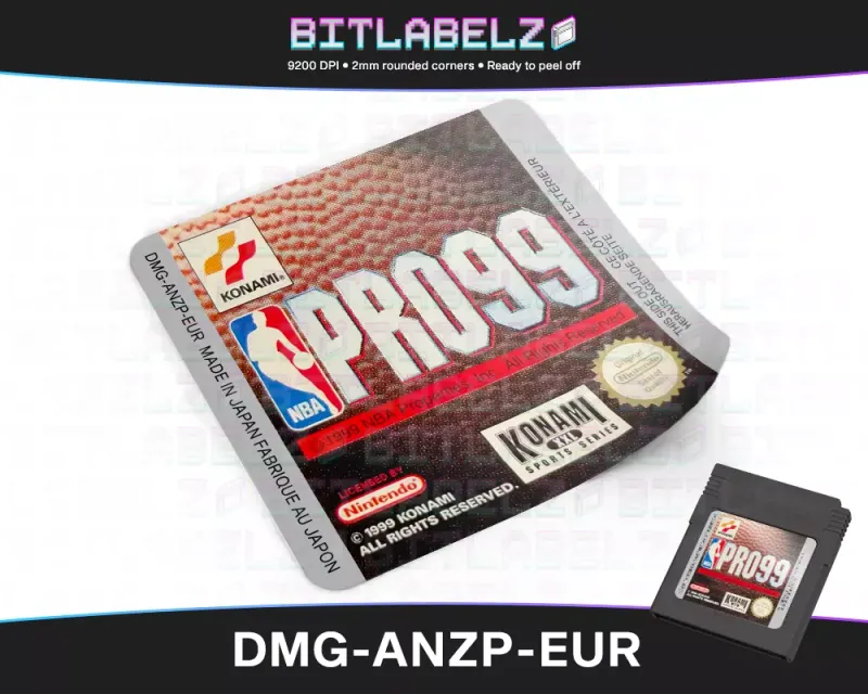 NBA Pro '99 - Etichetta Game Boy Color [DMG-ANZP-EUR]