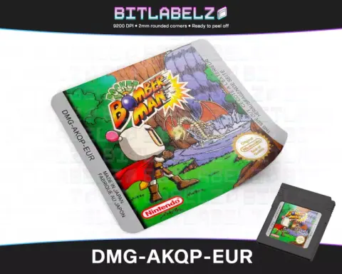 Pocket Bomberman - Étiquette Game Boy Color [DMG-AKQP-EUR]