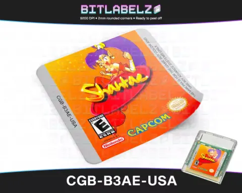 Shantae - Etichetta Game Boy Color [CGB-B3AE-USA]