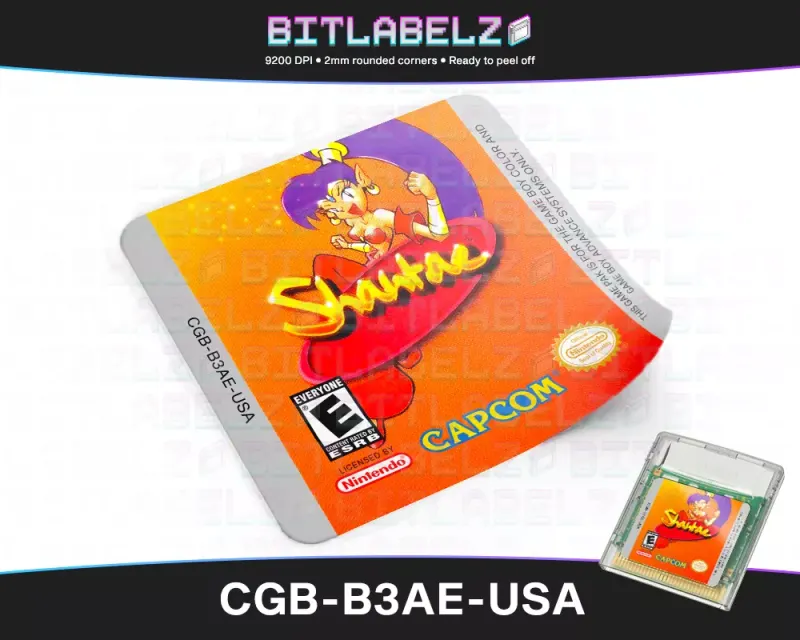 Shantae - Etichetta Game Boy Color [CGB-B3AE-USA]
