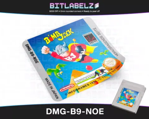 Bomb Jack - Etichetta Game Boy [DMG-B9-NOE]