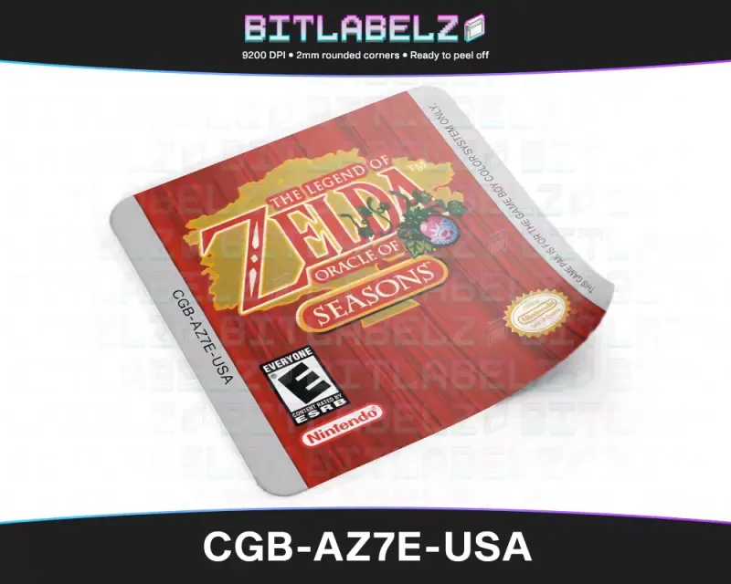 The Legend of Zelda: Oracle of Seasons - Etichetta Game Boy Color [CGB-AZ7E-USA]