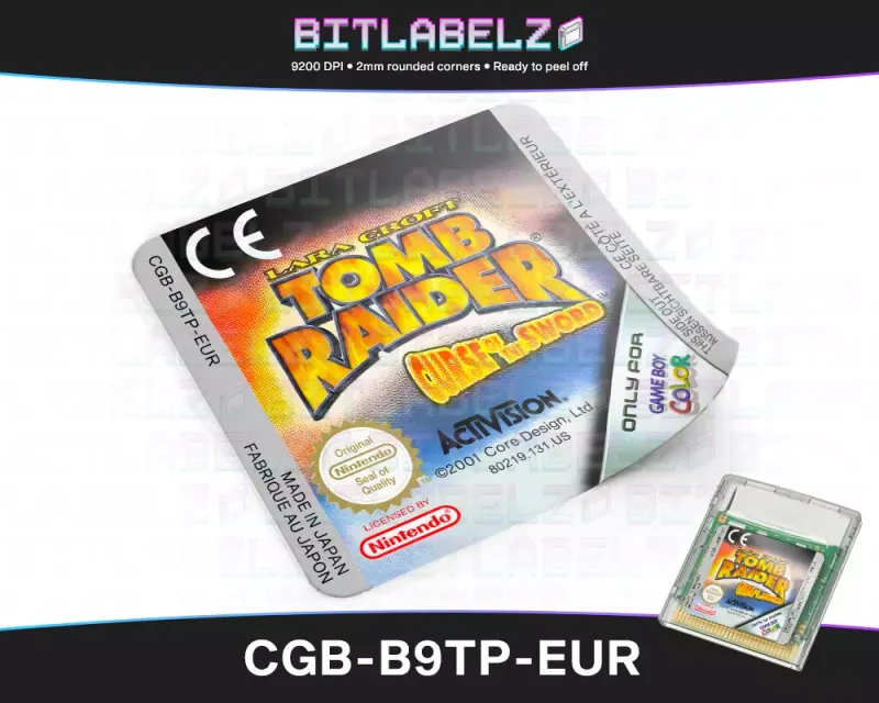 Tomb Raider: Fluch des Schwerts - Etichetta Game Boy Color [CGB-B9TP-EUR]
