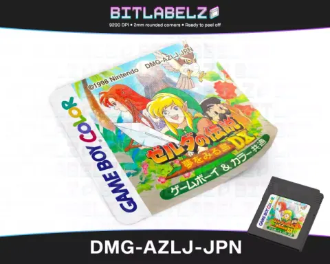 Zelda no Densetsu: Yume o Miru Shima DX - Etiqueta Game Boy Color [DMG-AZLJ-JPN]