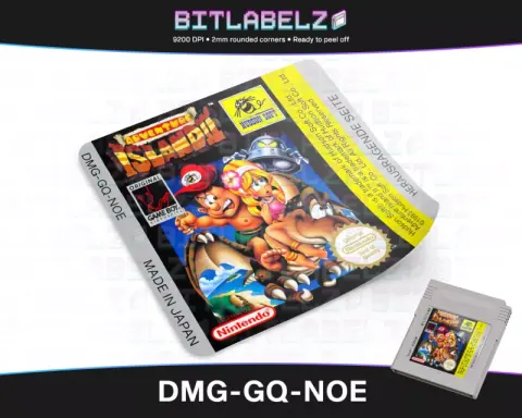 Adventure Island 2 - Etichetta Game Boy [DMG-GQ-NOE]