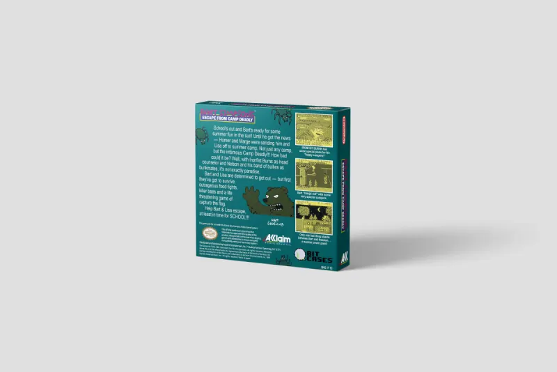 Bart Simpson's Escape from Camp Deadly - Boîte de remplacement Game Boy, image 3