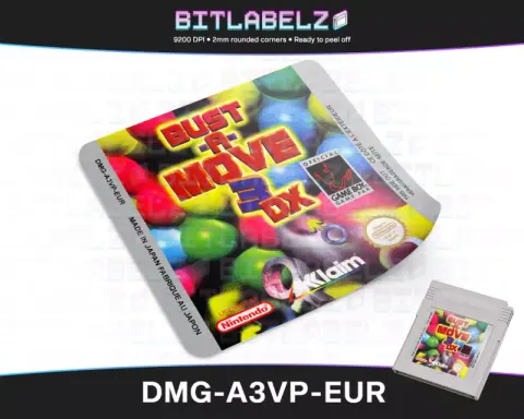 Bust-A-Move 3 DX - Etichetta Game Boy [DMG-A3VP-EUR]