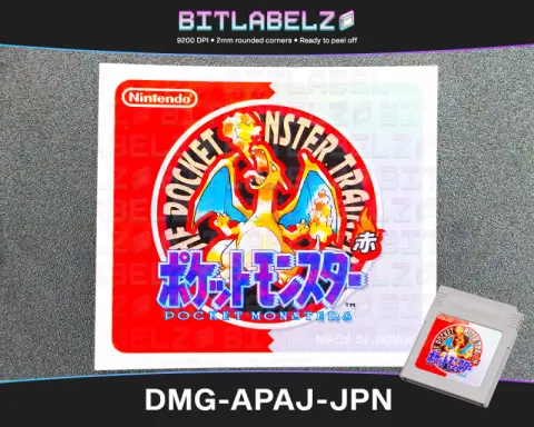 Pokemon Red - Étiquette Game Boy holographique [DMG-APAJ-JPN]