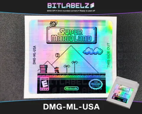 Super Mario Land - Étiquette Game Boy holographique [DMG-ML-USA]