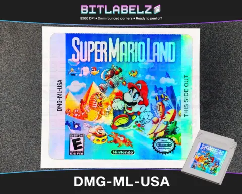 Super Mario Land - Étiquette Game Boy holographique [DMG-ML-USA]