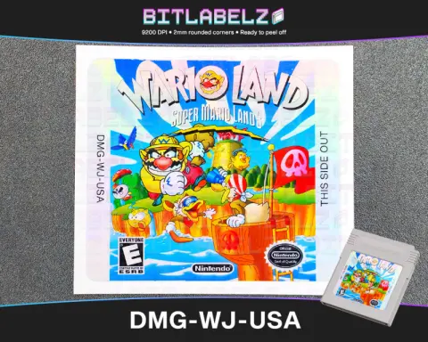 Wario Land - Étiquette Game Boy holographique [DMG-WJ-USA]