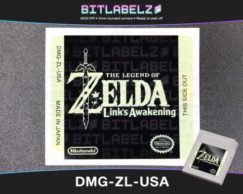 The Legend of Zelda: Link's Awakening - Étiquette Game Boy dorée [DMG-ZL-USA]
