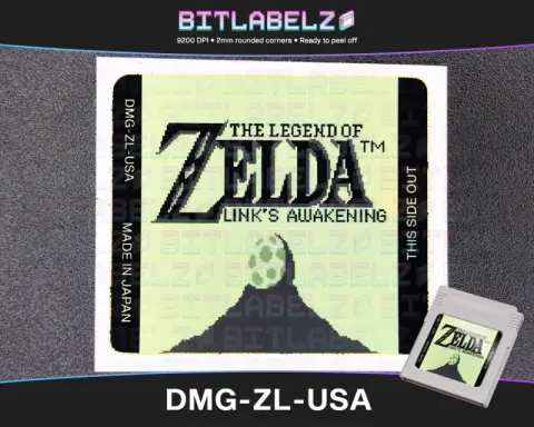 The Legend of Zelda: Link's Awakening - Etichetta Game Boy dorata [DMG-ZL-USA]