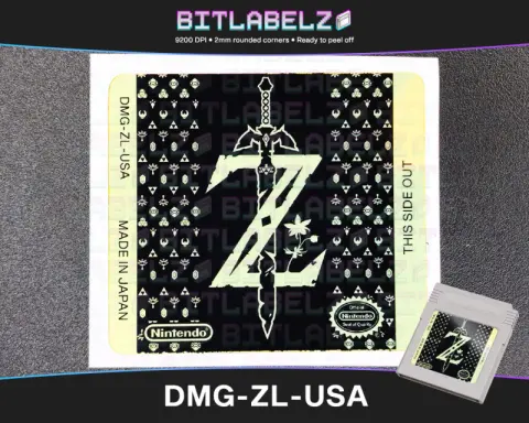 The Legend of Zelda: Link's Awakening - Etichetta Game Boy dorata [DMG-ZL-USA]