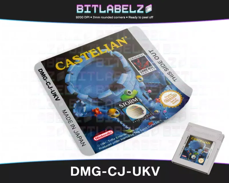 Castelian - Étiquette Game Boy [DMG-CJ-UKV]