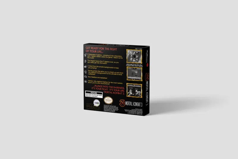 Mortal Kombat 3 - Boîte de remplacement Game Boy, image 3