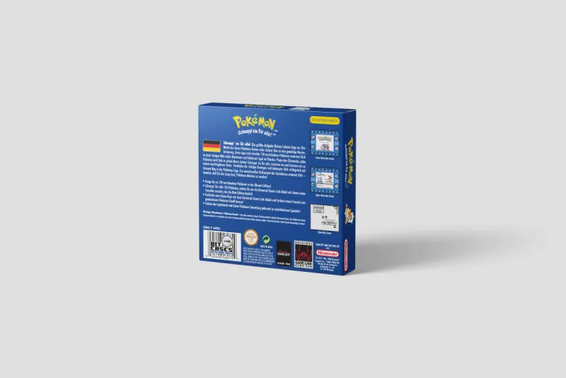 Pokemon Blaue Edition - Boîte de remplacement Game Boy, image 3
