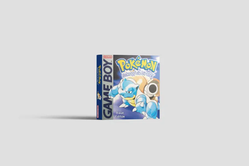Pokemon Blaue Edition - Boîte de remplacement Game Boy, image 2